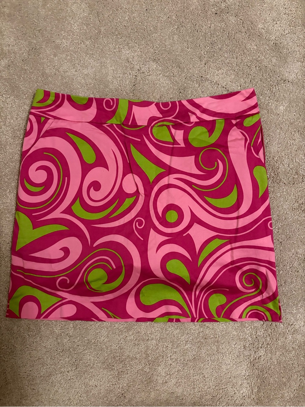 Loudmouth Pink & Green Swirl golf Skirt